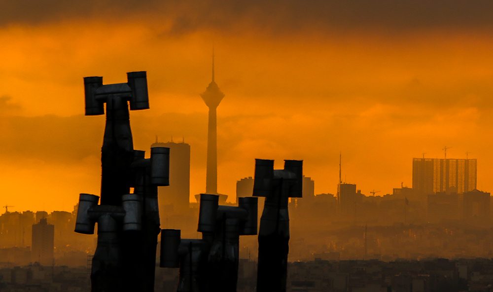 آلودگی هوای تهران به وضعیت قرمز و ناسالم رسید