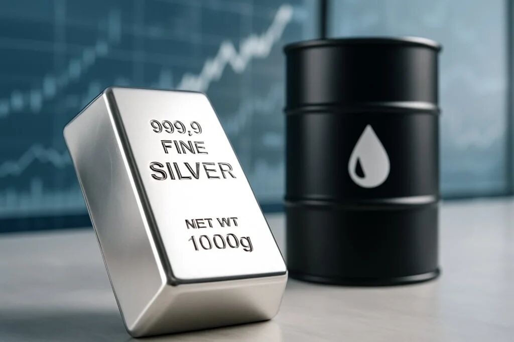 اونس نقره رسماً از یک بشکه نفت گران_تر شد