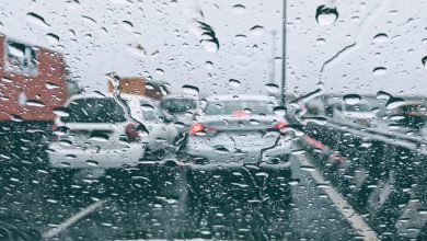 ترافیک مقطعی در محورهای کندوان، سوادکوه و هراز به دلیل بارش باران