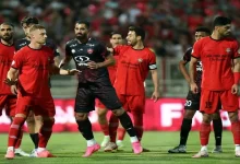 بارش بازی تراکتور و پرسپولیس