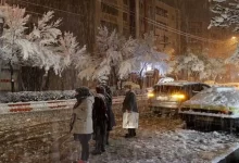 سامانه بارشی وارد شد: باران تهران تبدیل به برف می‌شود