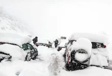 ارتفاع برف در گیلان؛ ۲۵ سانتیمتر در گیلوان و ۱۵ تا ۲۰ سانتیمتر در پونل-خلخال