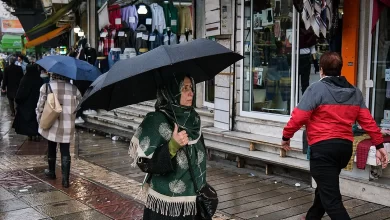 احتمال بارش، رعد و برق، لغزندگی معابر و وزش باد شدید
