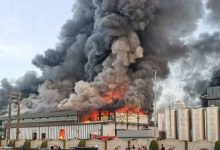 آتش سوزی کارخانه کاله