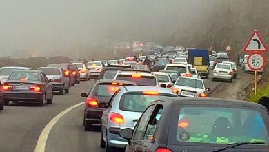 ترافیک در محور سراوان-امامزاده هاشم به ۱۰ کیلومتر رسید