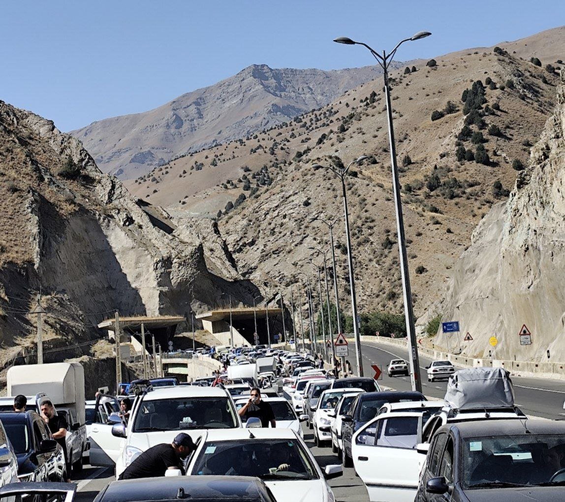 ترافیک سنگین در جاده‌های چالوس و هراز