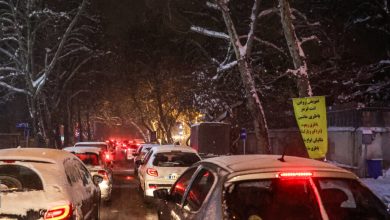 معابر تهران لغزنده است از سفرهای غیرضروری خودداری کنید