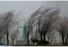 وزش باد شدید و افزایش نسبی دما در تهران