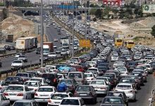 ترافیک در آزادراه تهران-کرج -قزوین سنگین است