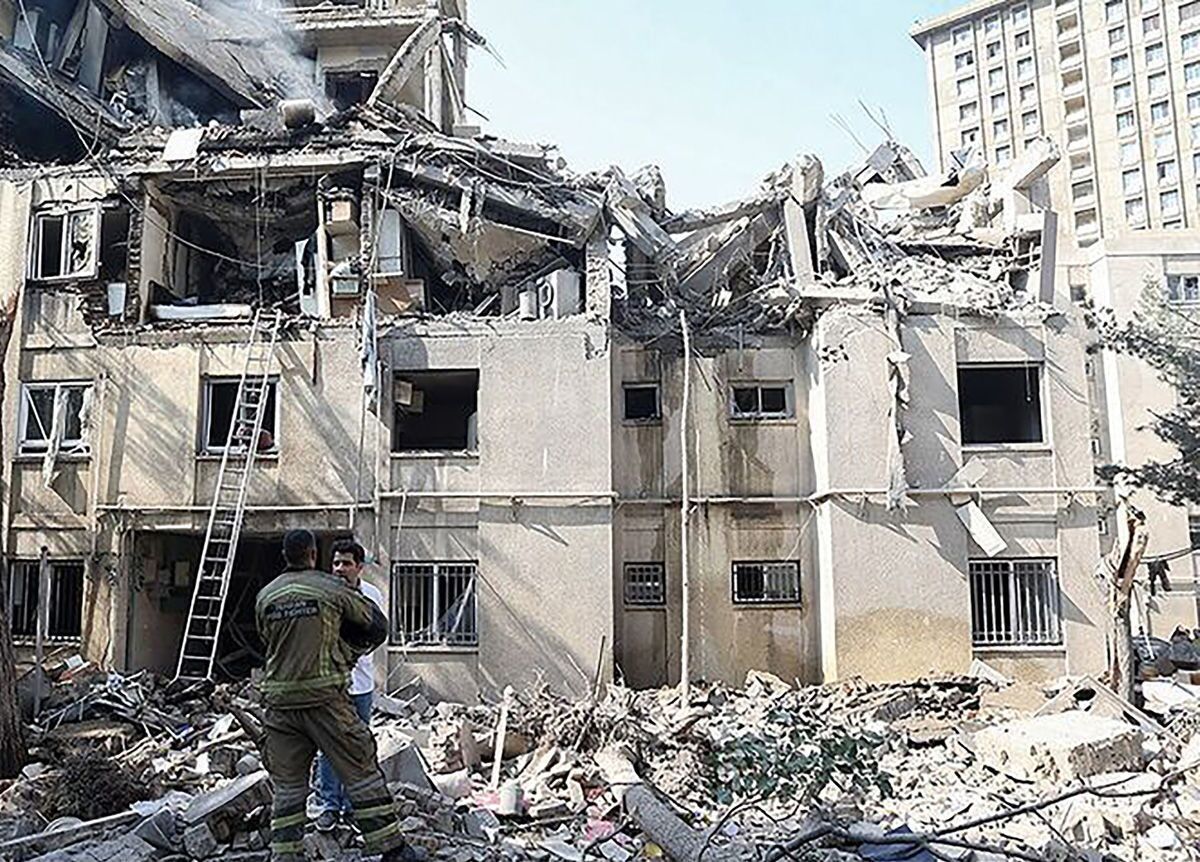 ساختمان‌های آسیب‌دیده تهران