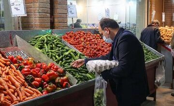 قیمت سبزیجات