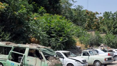 تاکسی‌های آسیب دیده