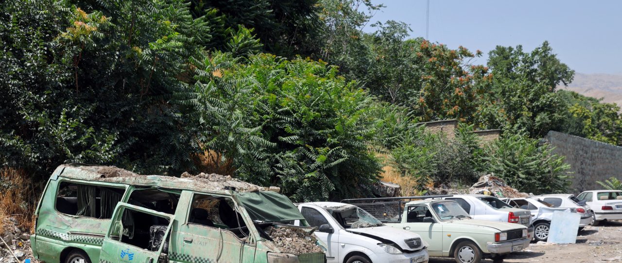 تاکسی‌های آسیب دیده