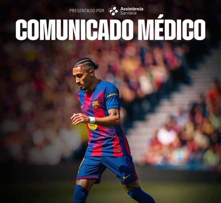 خبر کابوس وار برای بارسلونا؛ رافینیا ۵ هفته دور از میادین