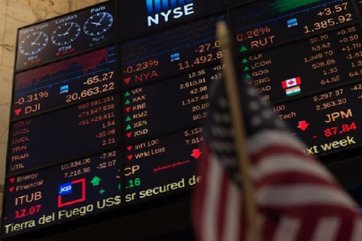 سقوط ۴۰۰ میلیارد دلاری بورس آمریکا در پایان هفته