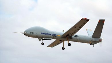 انهدام یک فروند پهپاد هرمس ۹۰۰ در آسمان شیراز