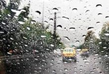 رگبار پراکنده باران و وزش باد در تهران