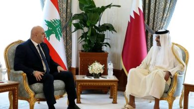 گفت‌وگوی تلفنی امیر قطر و عون درباره وضعیت لبنان پس از آتش‌بس