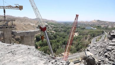 بازدید استاندار البرز از روند بازسازی پل B۱