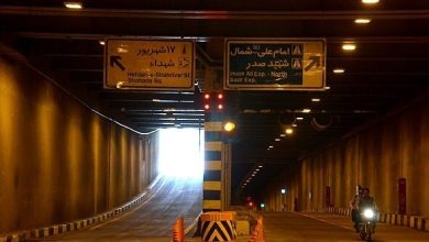تونل امیرکبیر و باند جنوبی تونل شهدای غزه امشب مسدود است