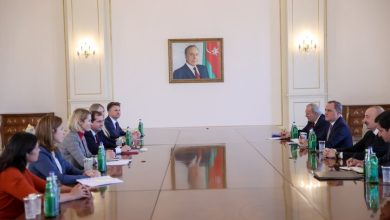دیدار مسئول سیاست خارجی اتحادیه اروپا با رئیس‌جمهور آذربایجان