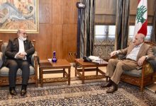 دیدار و گفت‌وگوی نبیه بری و کاردار سفارت ایران در لبنان