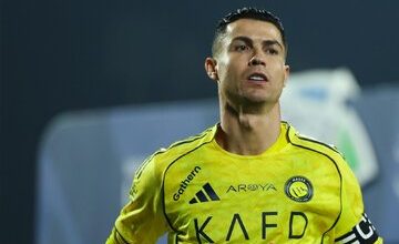 نماز خواندن رونالدو در شب قهرمانی النصر!