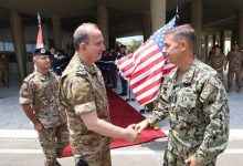 دیدار فرمانده سنتکام با فرمانده ارتش لبنان