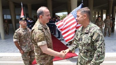دیدار فرمانده سنتکام با فرمانده ارتش لبنان
