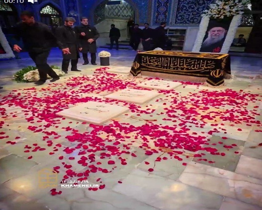 اولین تصاویر از مزار رهبر شهید انقلاب در حرم امام رضا(ع) منتشر شد