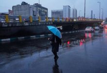 رگبار شدید باران در ۱۰ استان