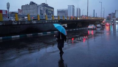 رگبار شدید باران در ۱۰ استان