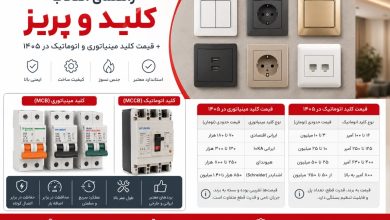 راهنمای انتخاب کلید و پریز برق مناسب + برسی قیمت کلید مینیاتوری و اتوماتیک 1405