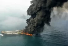 انفجار یک نفتکش