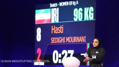 طلای دوضرب دختر وزنه‌بردار ایران در تاشکند