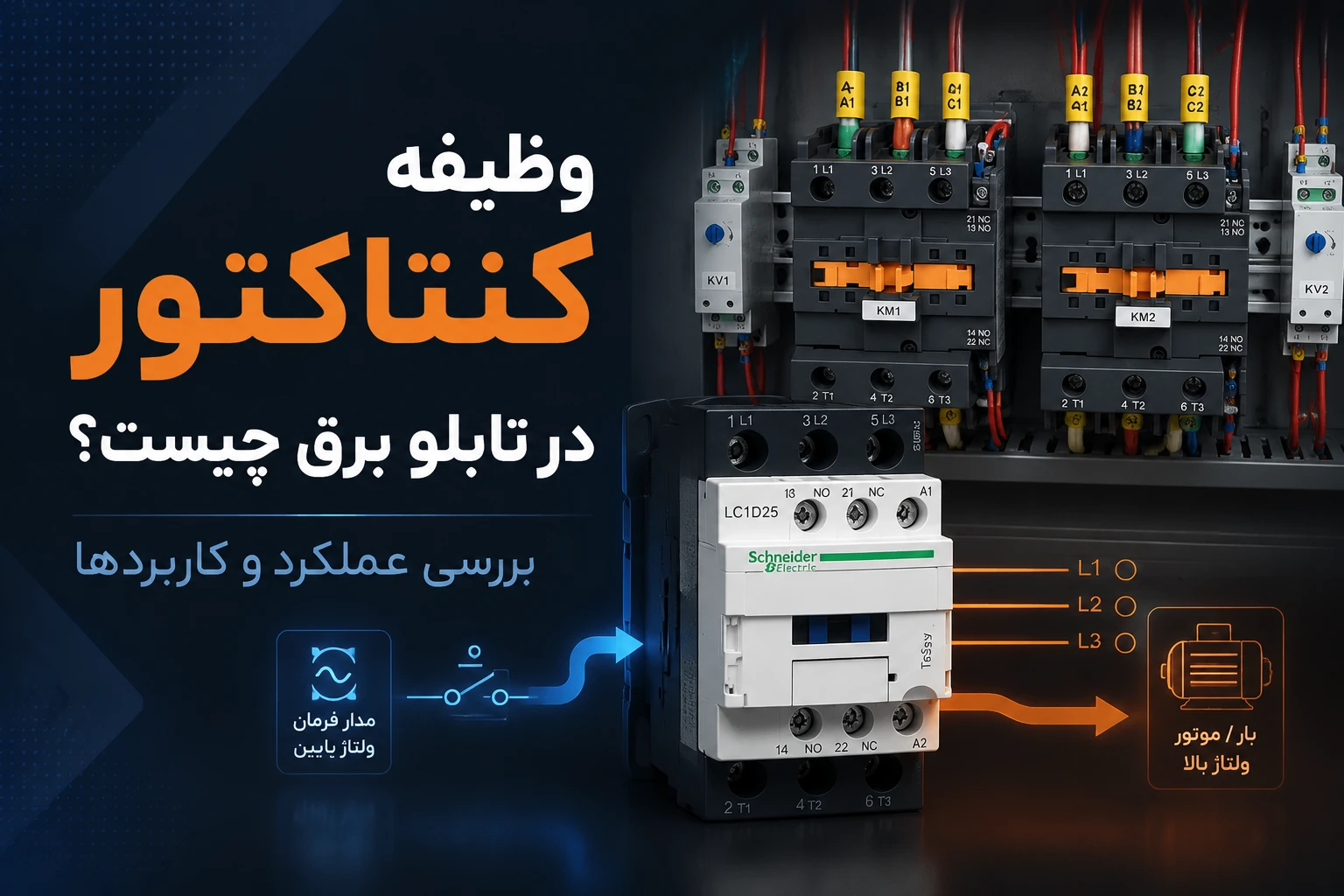 وظایف کنتاکتور در تابلو برق