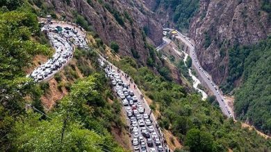 جاده چالوس یکطرفه شد