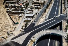انسداد شبانه مسیر شرق به غرب بزرگراه شهید آوینی