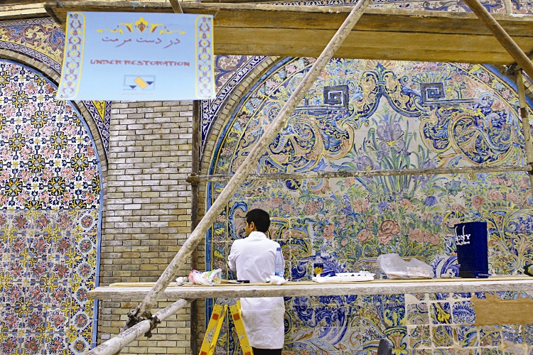 مرمت اضطراری کاخ گلستان آغاز شد