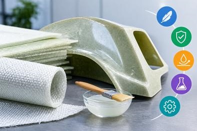 نمونه قطعه فایبرگلاس و الیاف شیشه برای ساخت قطعات صنعتی