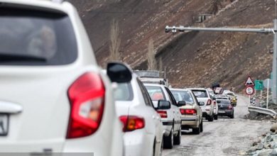 ترافیک سنگین در آزادراه تهران - شمال
