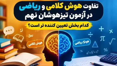 تفاوت هوش کلامی و ریاضی در آزمون تیزهوشان نهم; کدام بخش تعیین کننده تر است؟