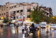 رگبار باران در برخی نقاط تهران