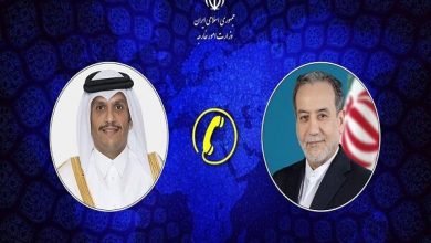 تماس تلفنی وزیر امور خارجه قطر با وزیر خارجه کشورمان