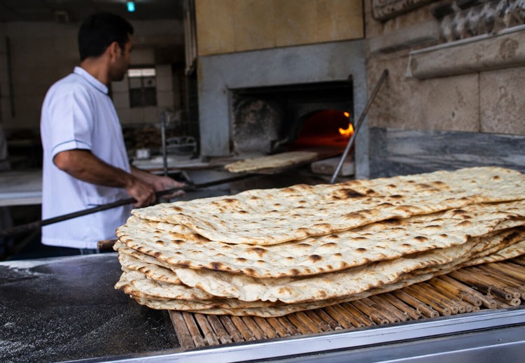 فروش وزنی نان